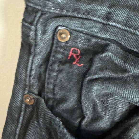 POLO RALPH LAUREN Mens Blue Hampton Straight Jeans Size 31x30 Selvedge - Picture 4 of 14